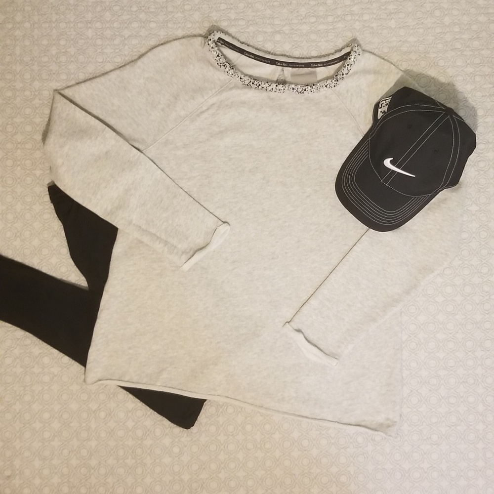 Calvin Klein Performance RhinestoneNeck Sweatshir